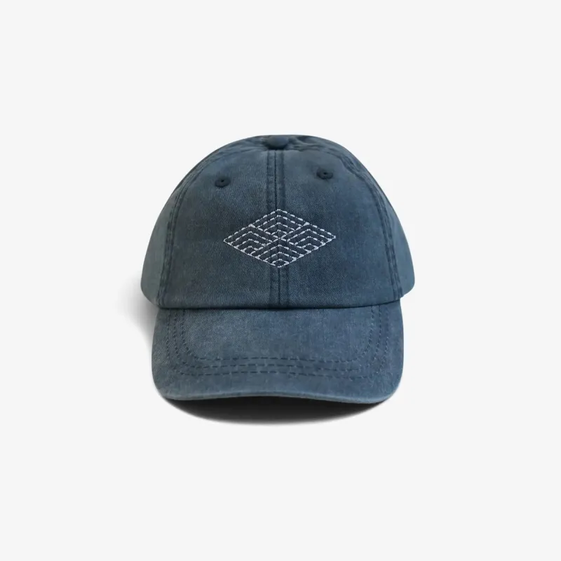 Sashiko Diamond Hat - Denim sold by AKASHI-KAMA