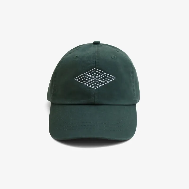 Sashiko Diamond Hat - Forest sold by AKASHI-KAMA