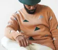 Yama Crewneck Sweater - Caramel sold by AKASHI-KAMA