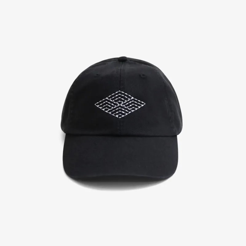 Sashiko Diamond Hat - Black sold by AKASHI-KAMA