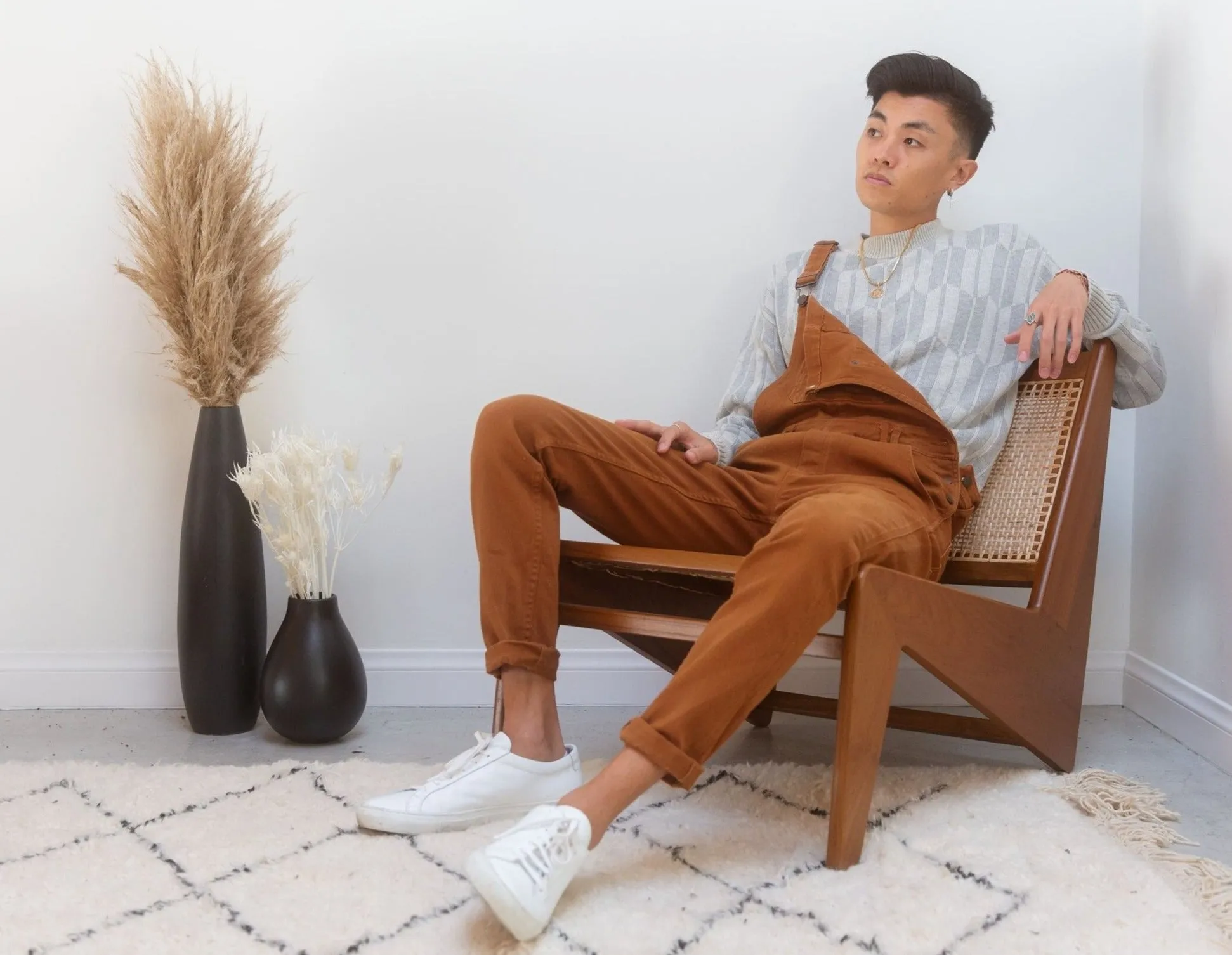 Arrow Crewneck Sweater - Grey sold by AKASHI-KAMA product image thumbnail 5