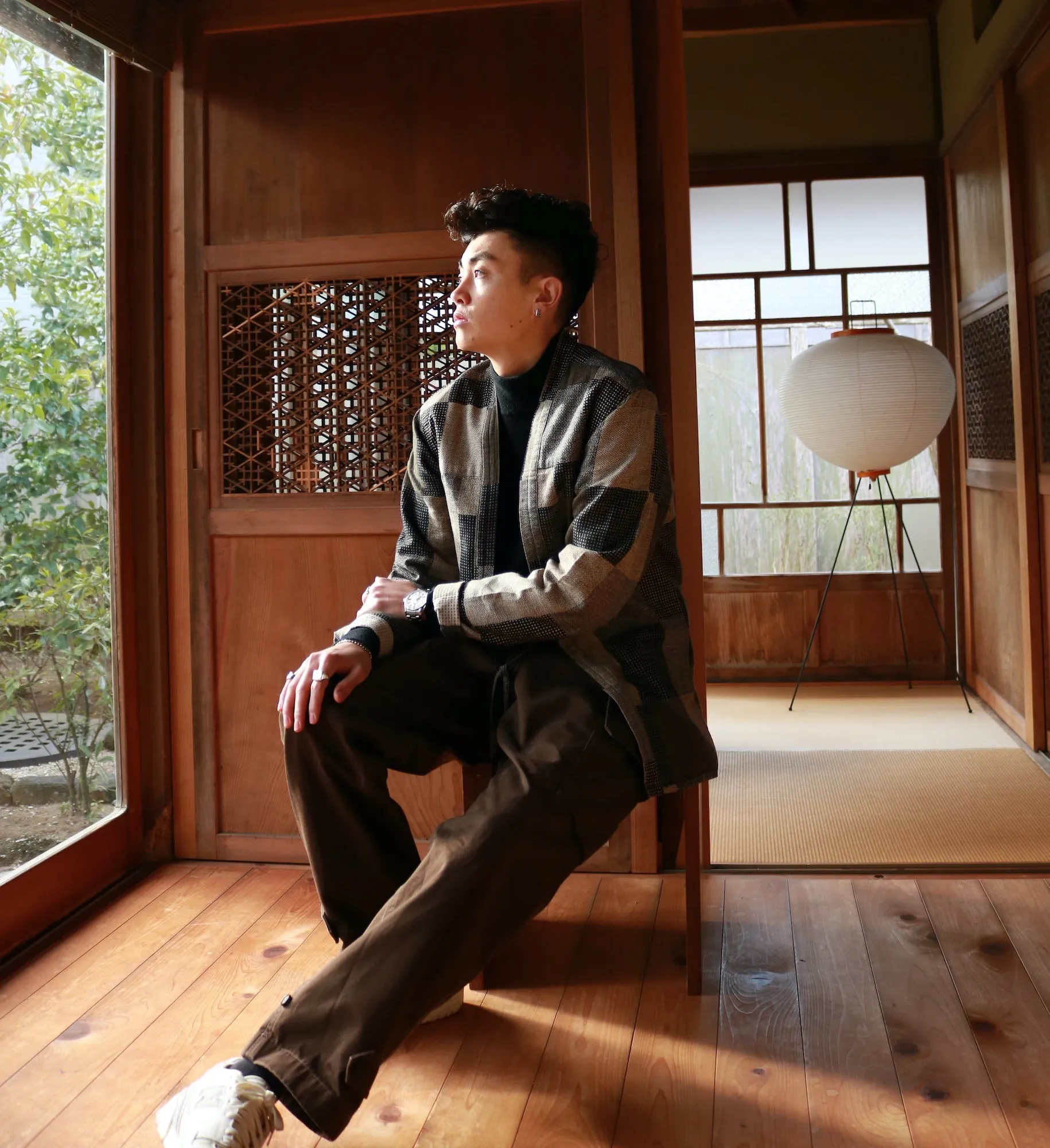 Noragi Jacket - Earth Patchwork sold by AKASHI-KAMA product image thumbnail 2