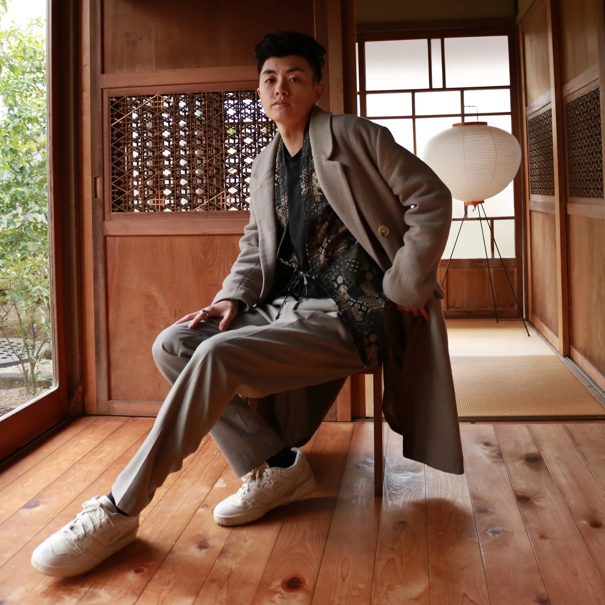 Noragi Jacket - Black Boro Print sold by AKASHI-KAMA product image thumbnail 2