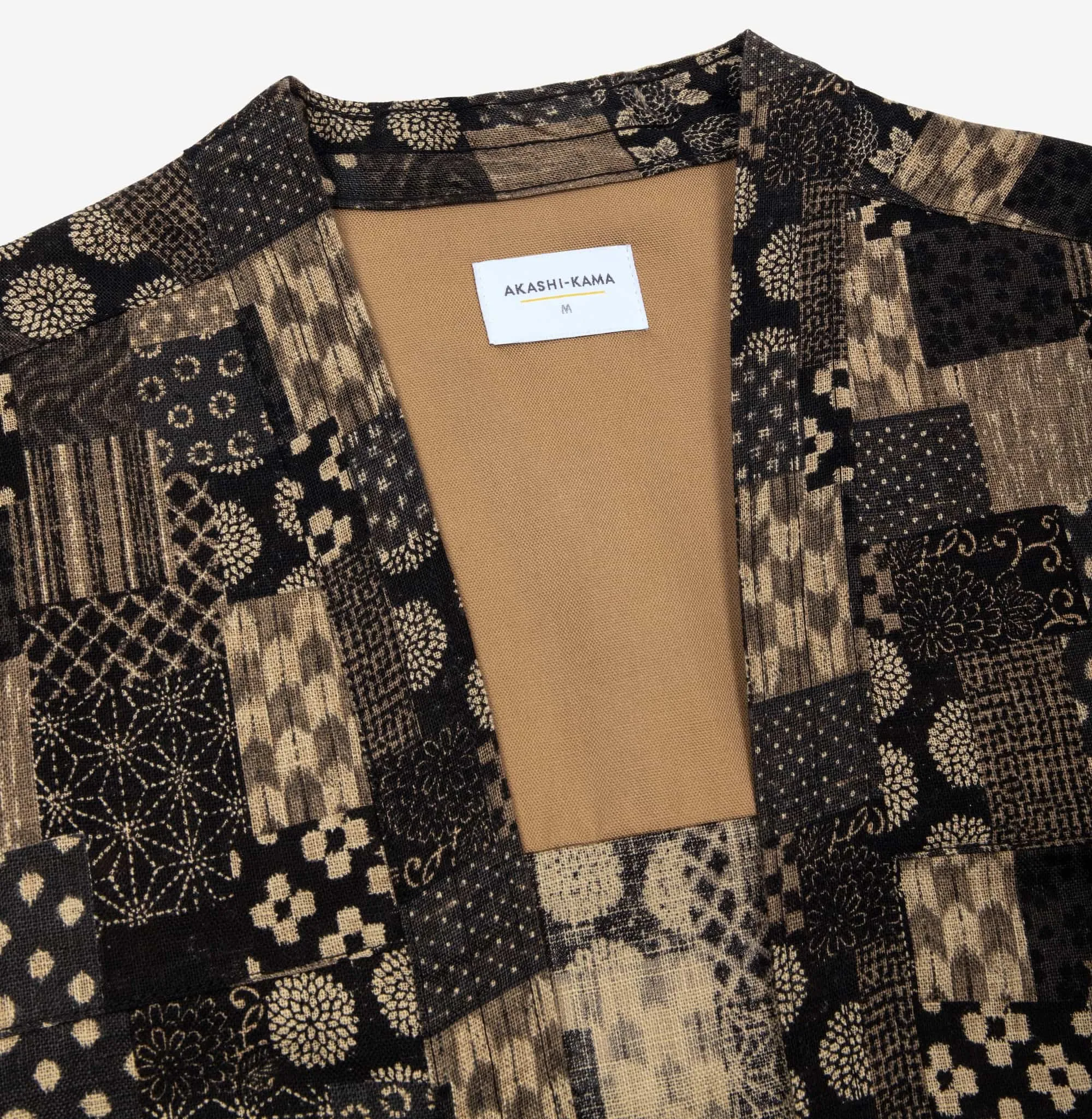 Noragi Jacket - Black Boro Print sold by AKASHI-KAMA product image thumbnail 3
