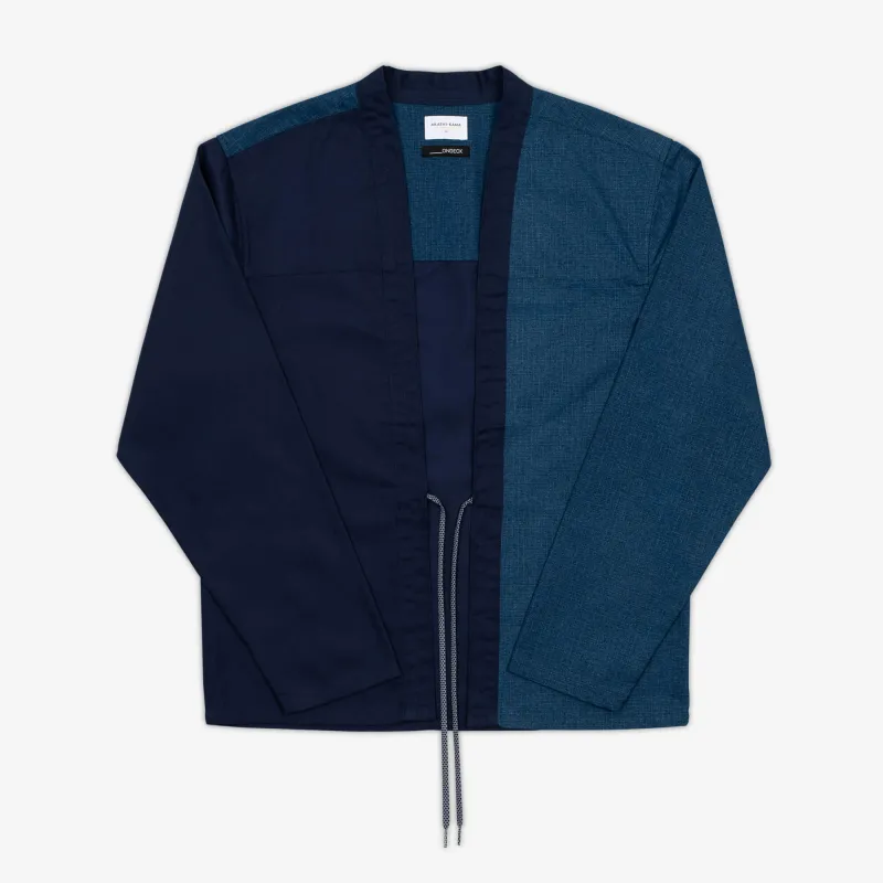 Noragi Jacket - OnDeck Indigo Patchwork sold by AKASHI-KAMA