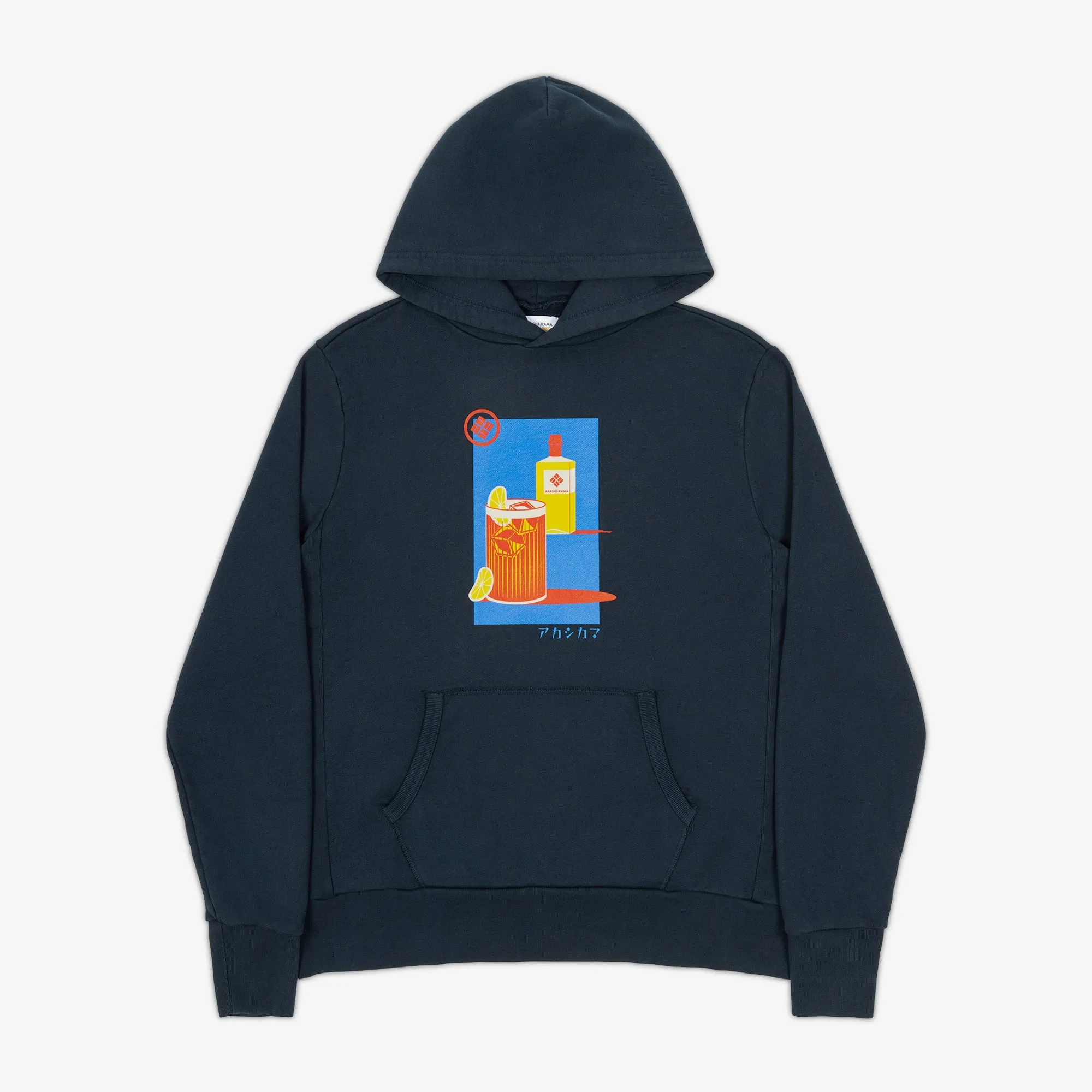 Highball ハイボール Hoodie - Deep Indigo sold by AKASHI-KAMA