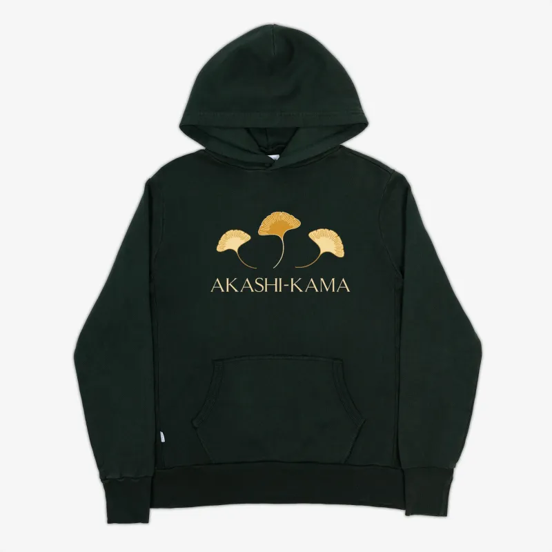 Ginkgo Leaf Hoodie - Nori Green sold by AKASHI-KAMA