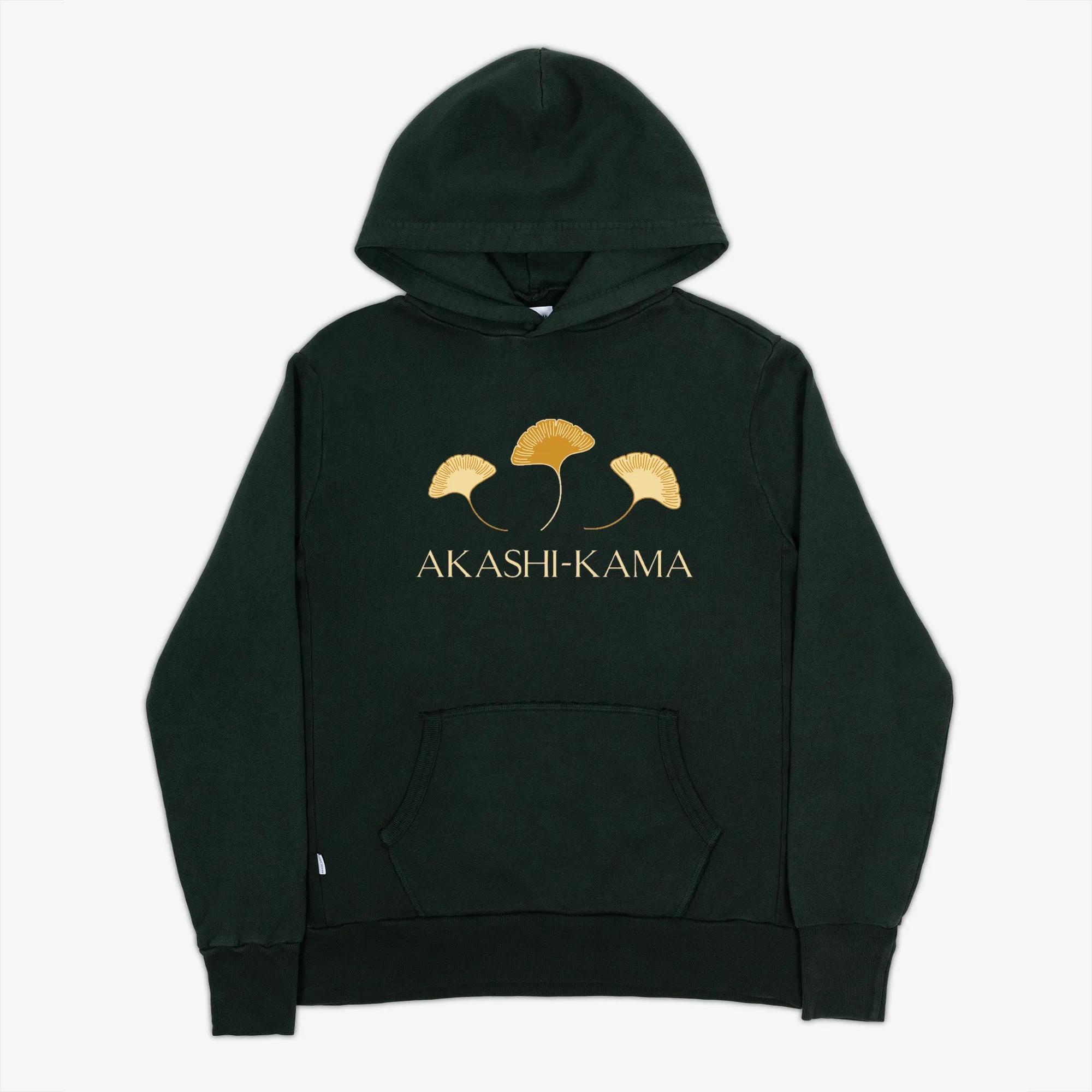 Ginkgo Leaf Hoodie - Nori Green sold by AKASHI-KAMA