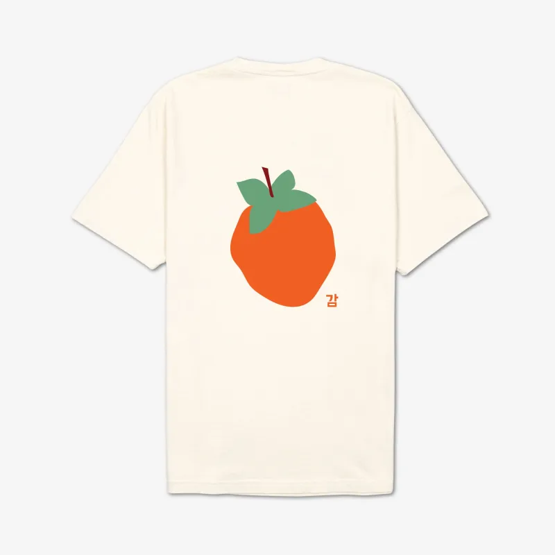 Persimmon Tee - Cream made by AKASHI-KAMA