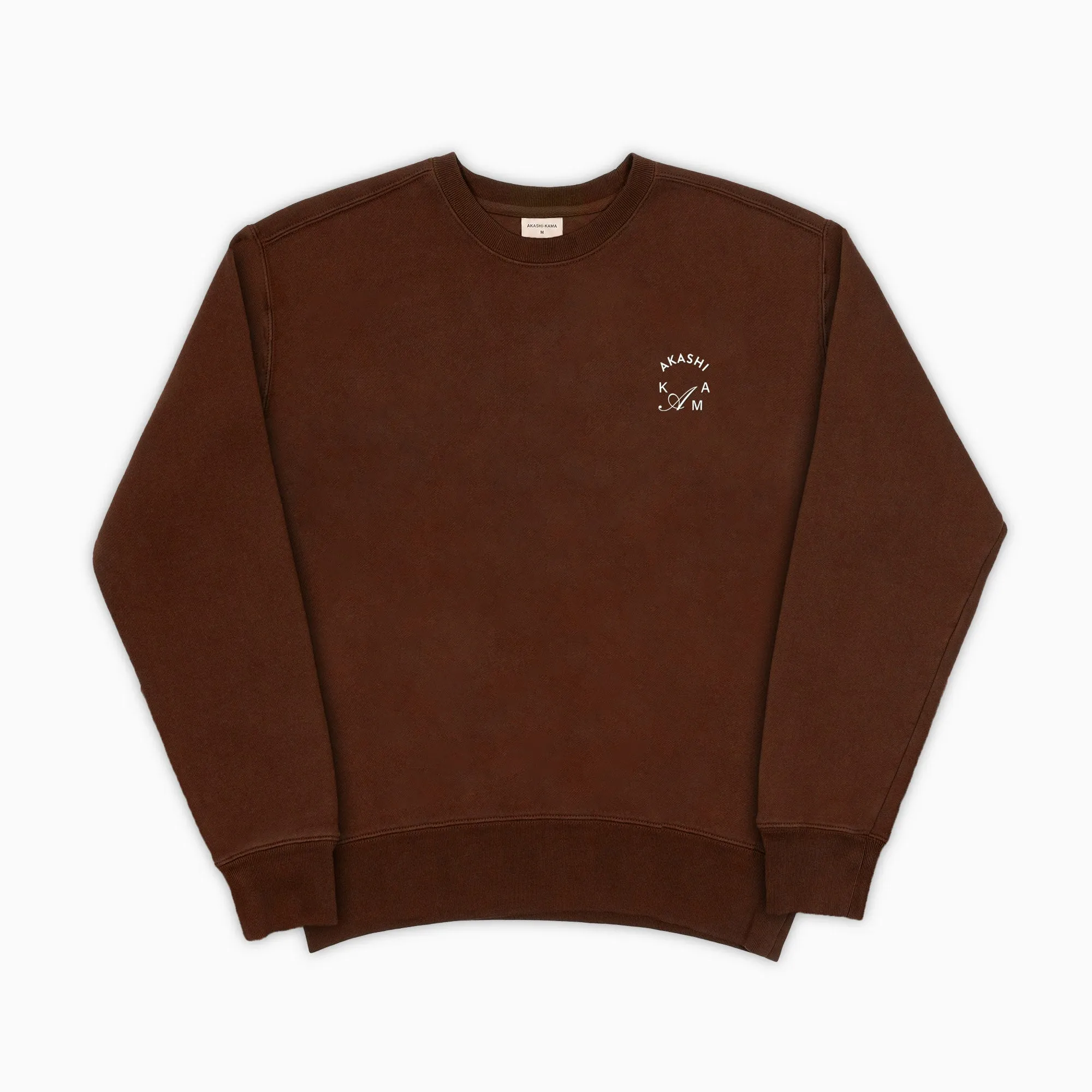 Crest Crewneck - Chocolate sold by AKASHI-KAMA