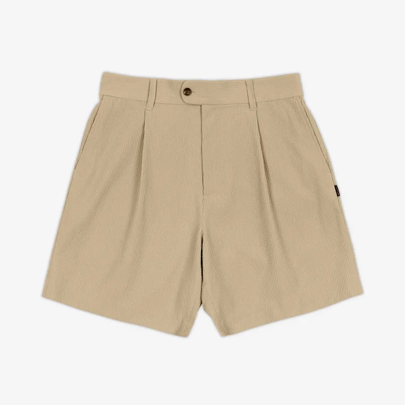 Pleated Shorts - Technical Sashi Clay made by AKASHI-KAMA