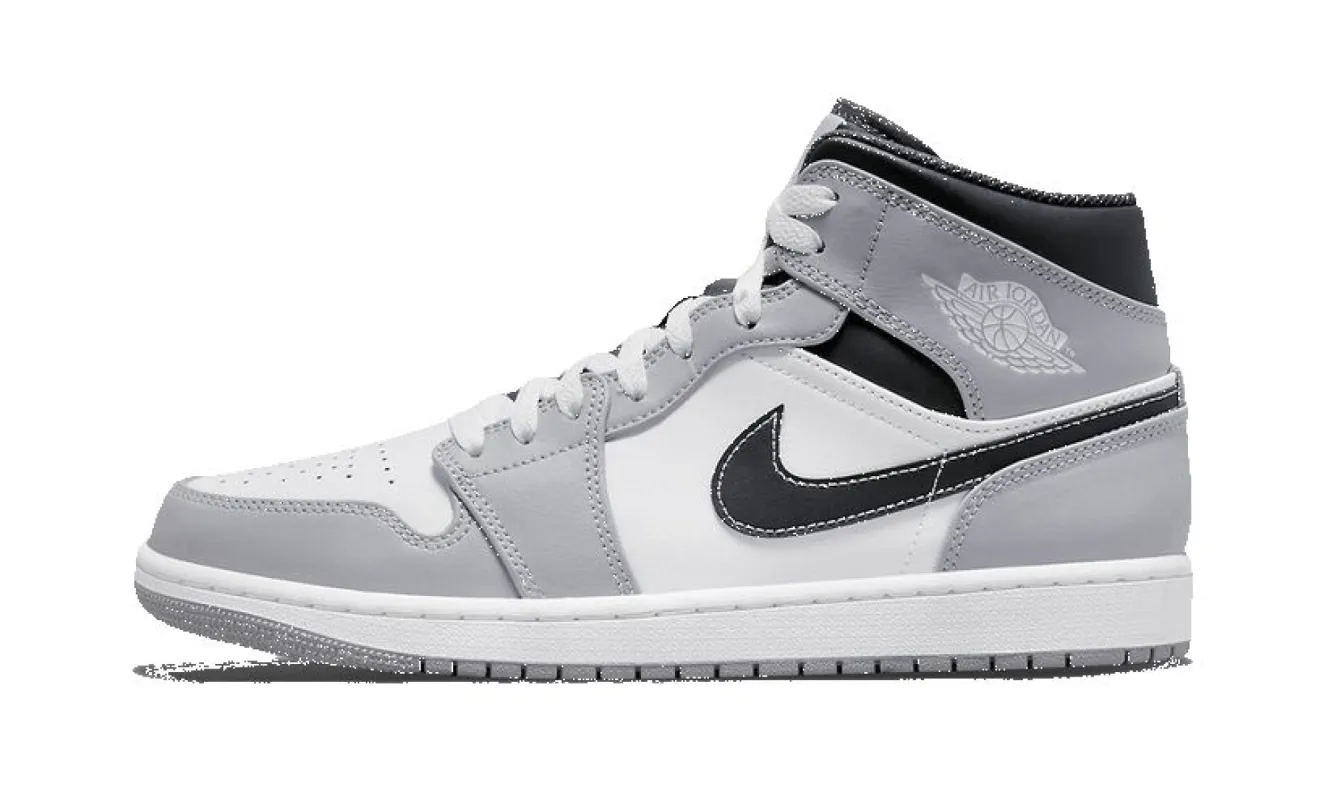 AIR JORDAN 1 MID LIGHT SMOKE GREY ANTHRACITE sold by RDROP