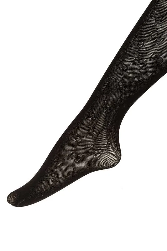 GG Patterned Tights sold by Madison Boutique product image thumbnail 4
