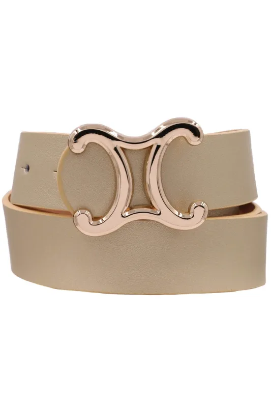 Dion Curved Belt, Gold sold by Madison Boutique