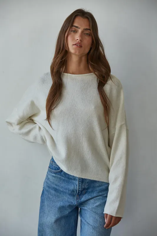 Telluride Sweater, Ivory made by By Together