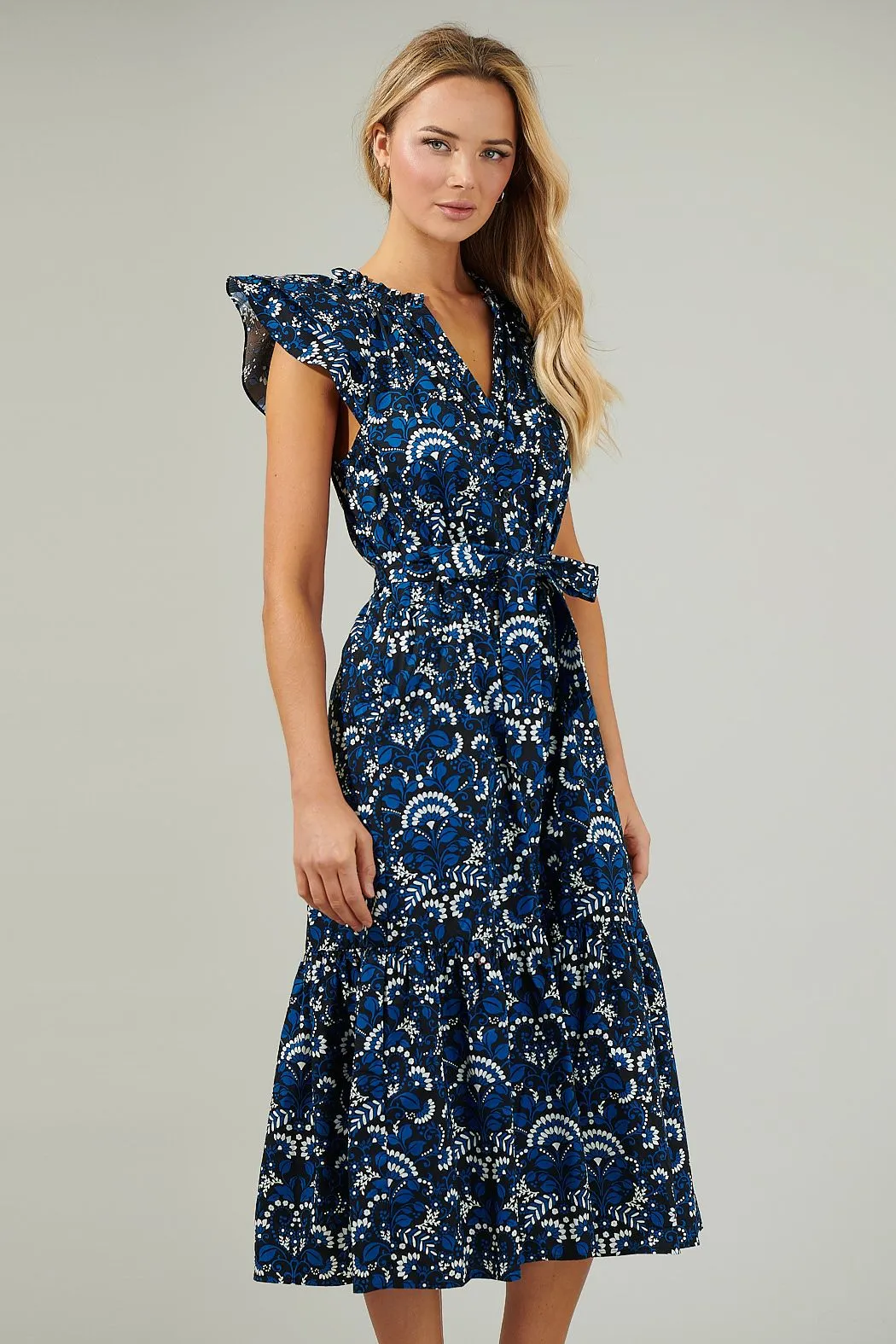Dynamite Floral Midi Dress sold by Madison Boutique product image thumbnail 4