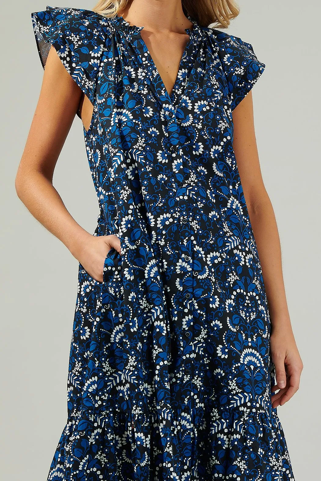 Dynamite Floral Midi Dress sold by Madison Boutique product image thumbnail 3