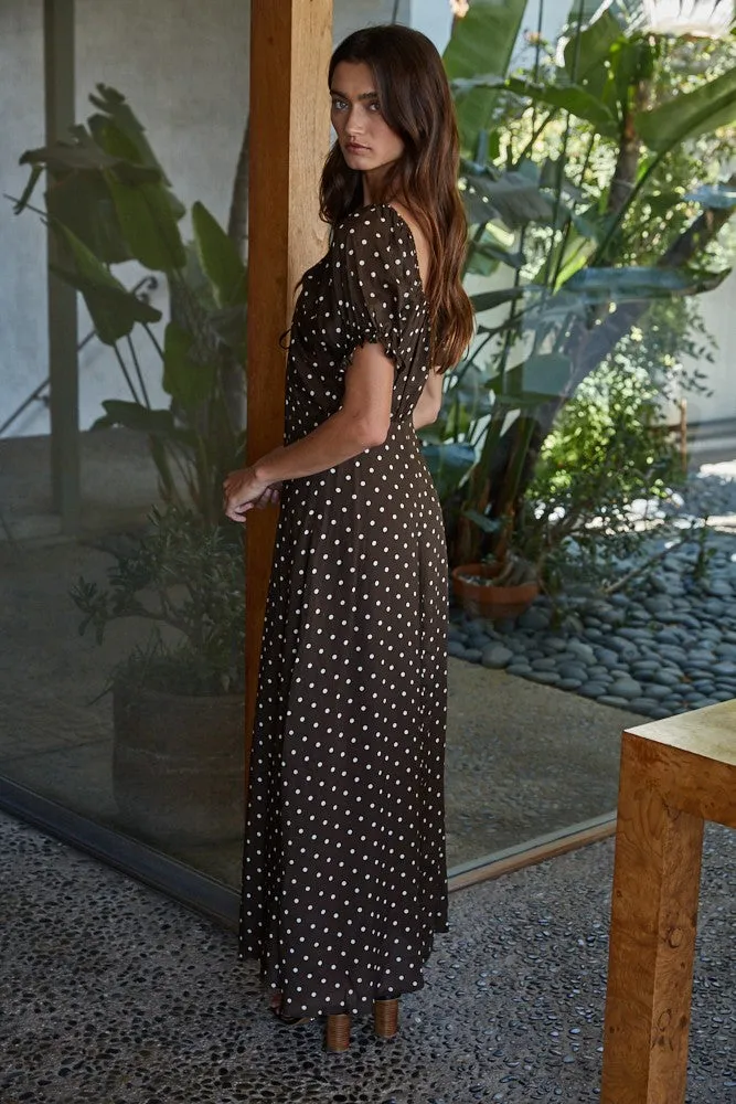 Isolde Polka Dot Maxi Dress sold by Madison Boutique product image thumbnail 3