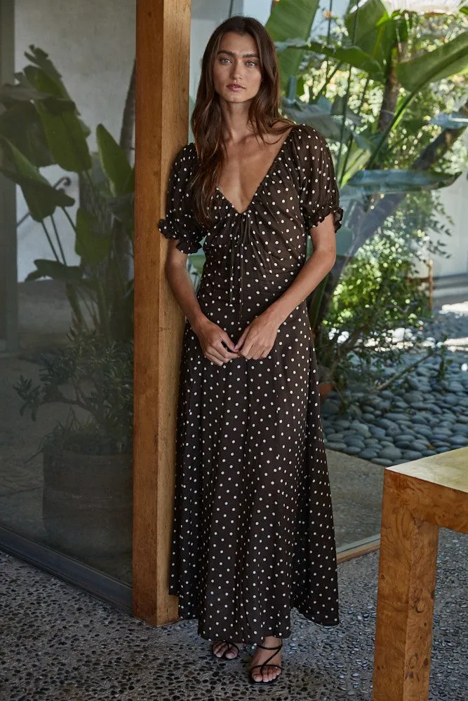 Isolde Polka Dot Maxi Dress sold by Madison Boutique product image thumbnail 2