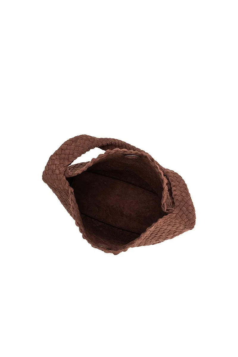 Stormie Vegan Suede Tote, Espresso sold by Madison Boutique product image thumbnail 5