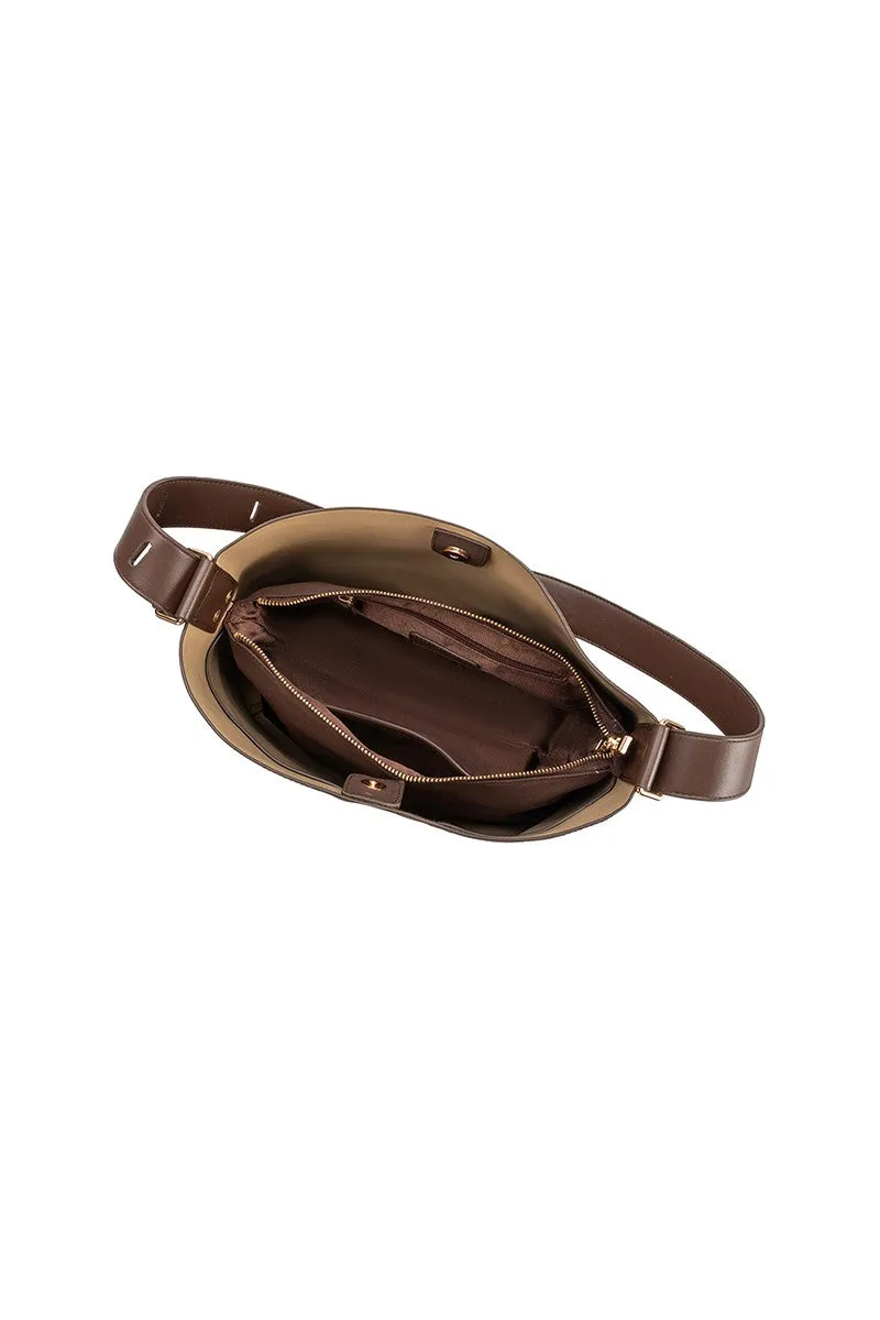 Stormie Vegan Suede Tote, Espresso sold by Madison Boutique product image thumbnail 3