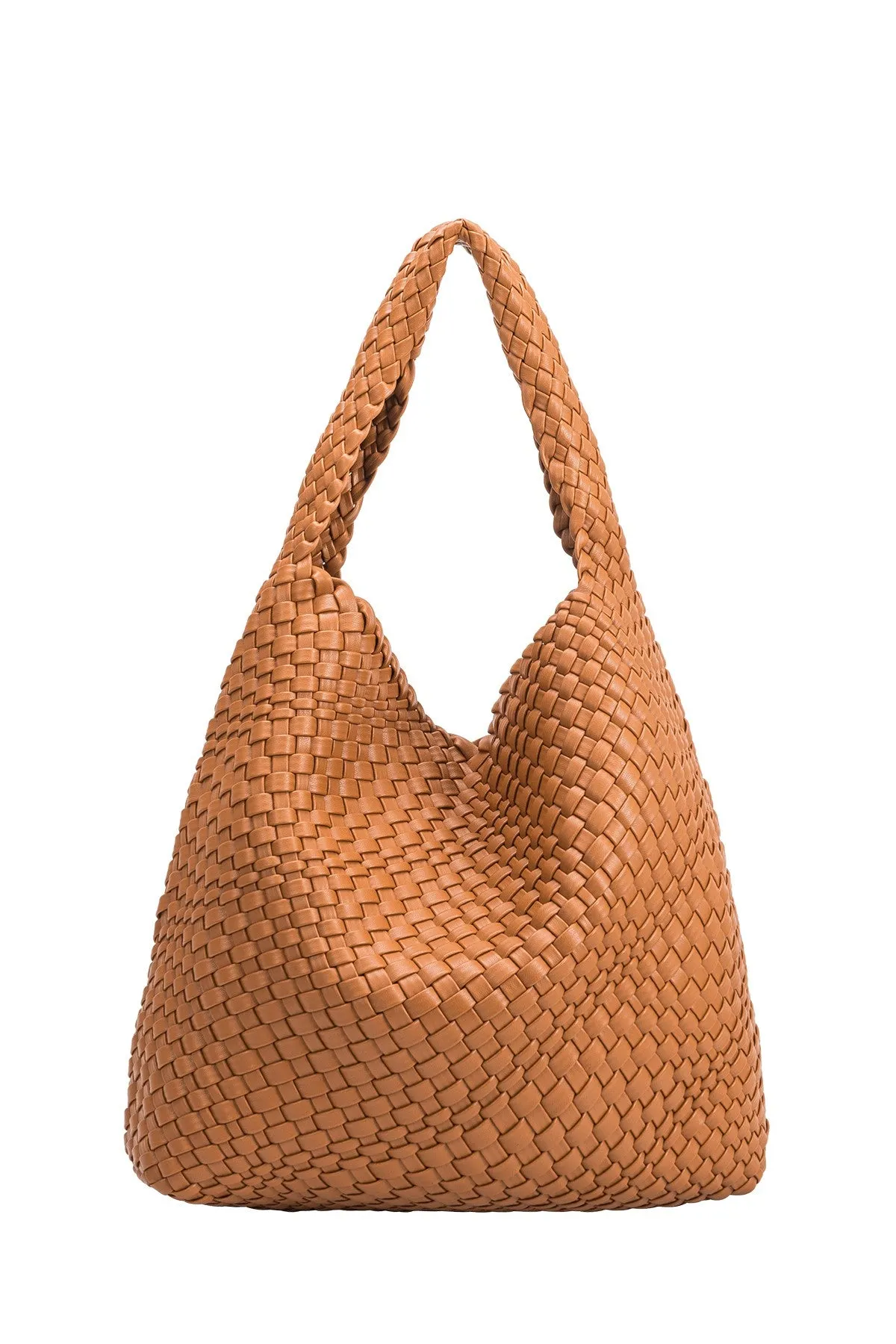 Johanna Woven Shoulder Bag, Saddle sold by Madison Boutique product image thumbnail 2
