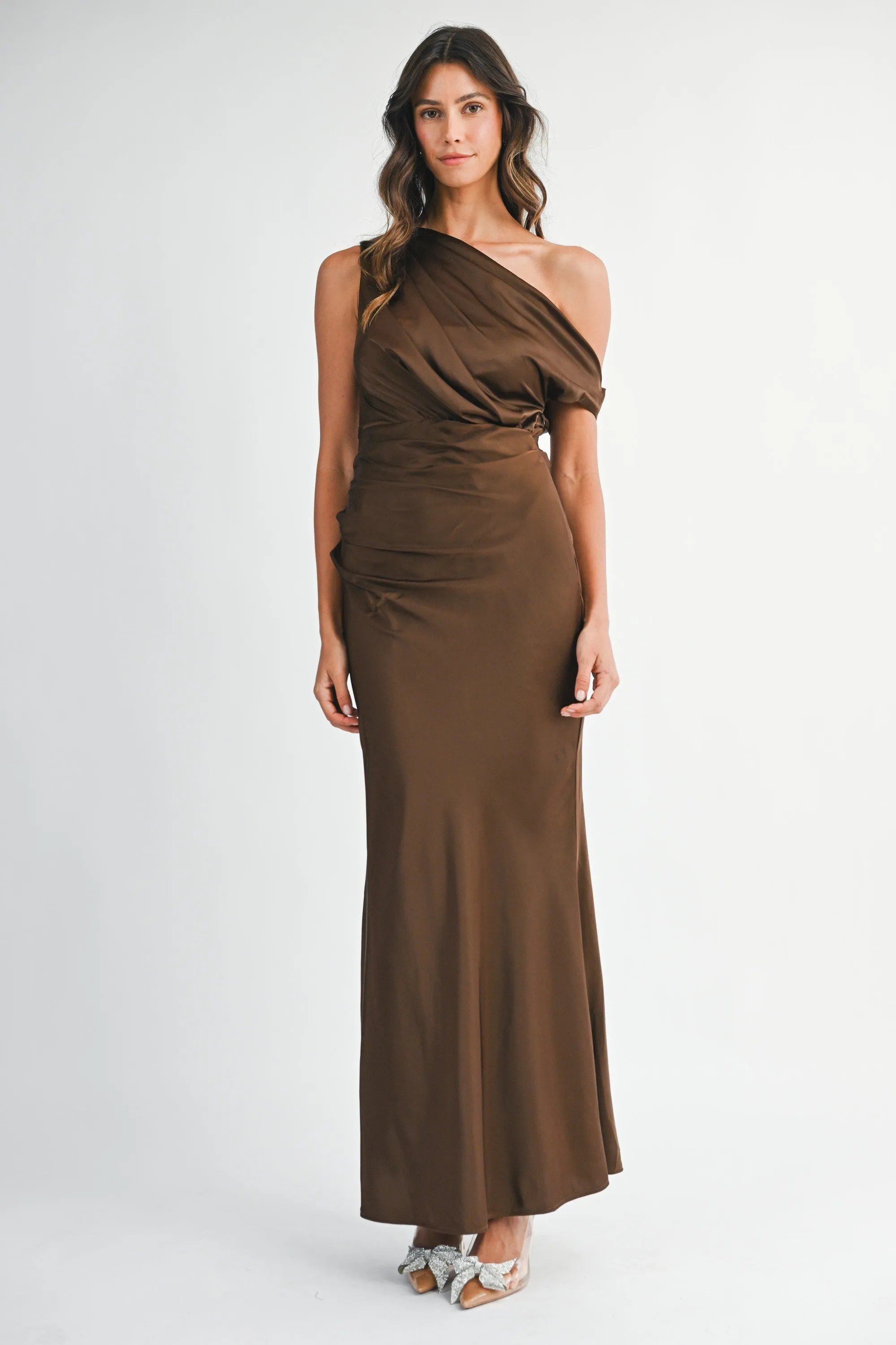 Kanne One Shoulder Draped Maxi sold by Madison Boutique product image thumbnail 3