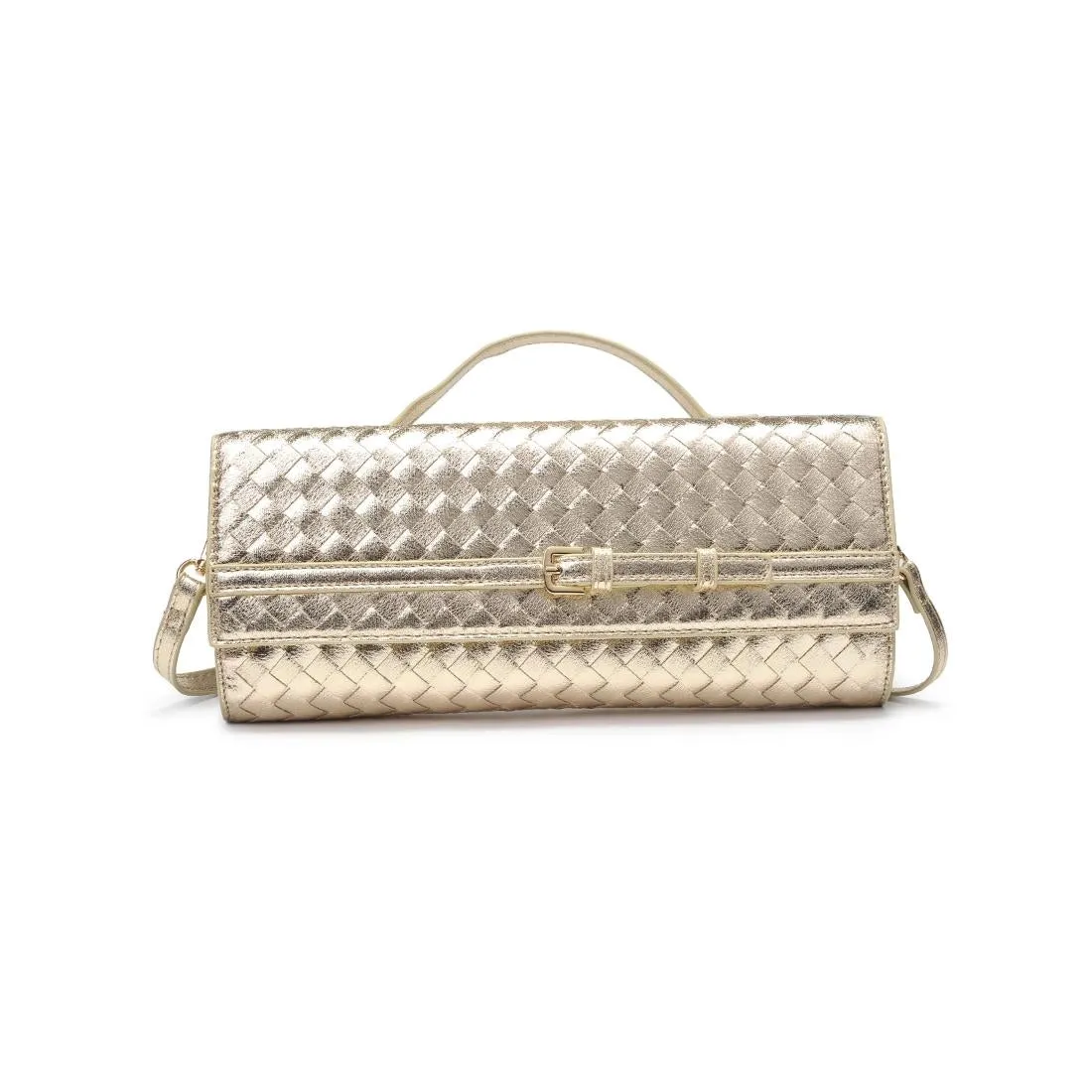 Emerson Woven Crossbody, Gold sold by Madison Boutique