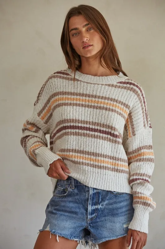 Cyndy Striped Sweater sold by Madison Boutique
