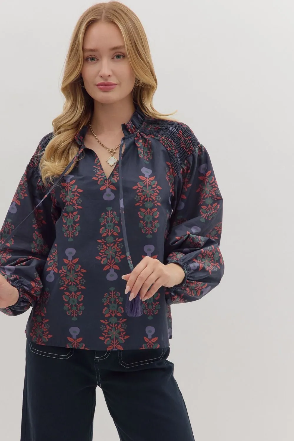Kelsey Floral Print Top sold by Madison Boutique