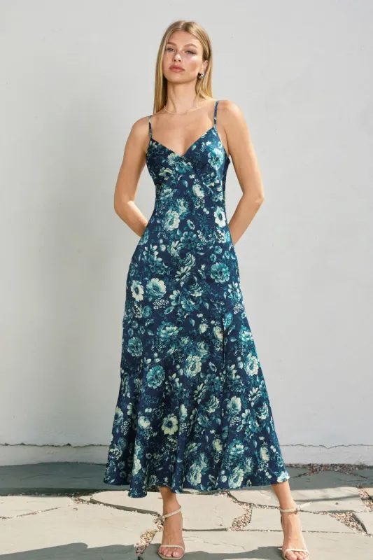 Petal Sky Tie Back Midi Dress made by Dress Forum