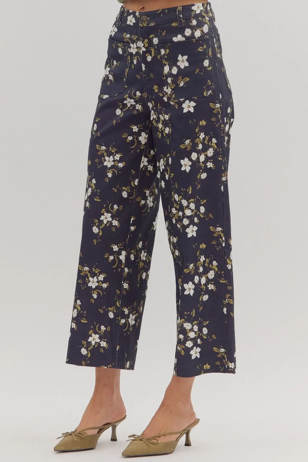 Covina Floral Wide Leg Pants sold by Madison Boutique product image thumbnail 3
