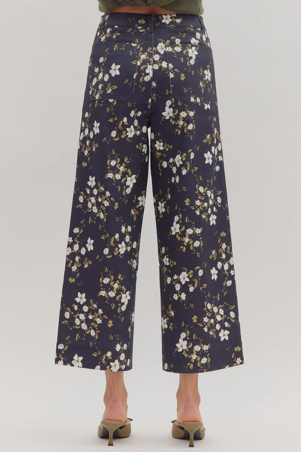 Covina Floral Wide Leg Pants sold by Madison Boutique product image thumbnail 5