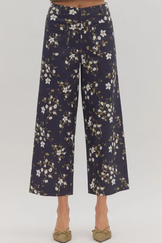 Covina Floral Wide Leg Pants sold by Madison Boutique