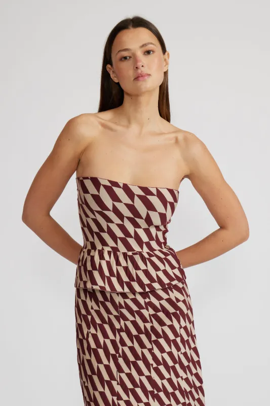 Antonella Strapless Top made by Lucy Paris