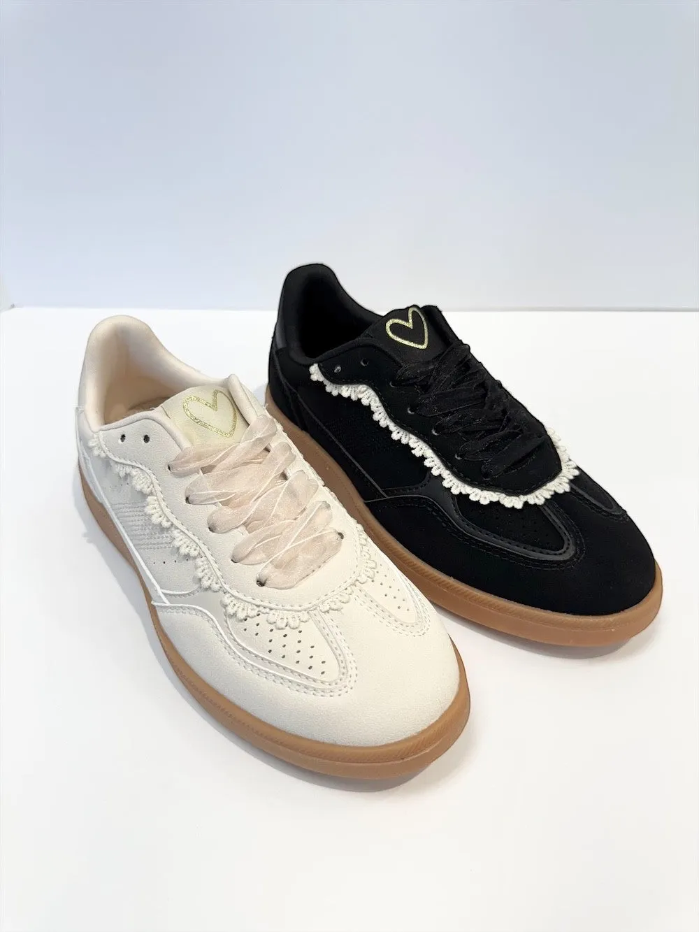 Jessa Lace Trim Sneaker sold by Madison Boutique product image thumbnail 3