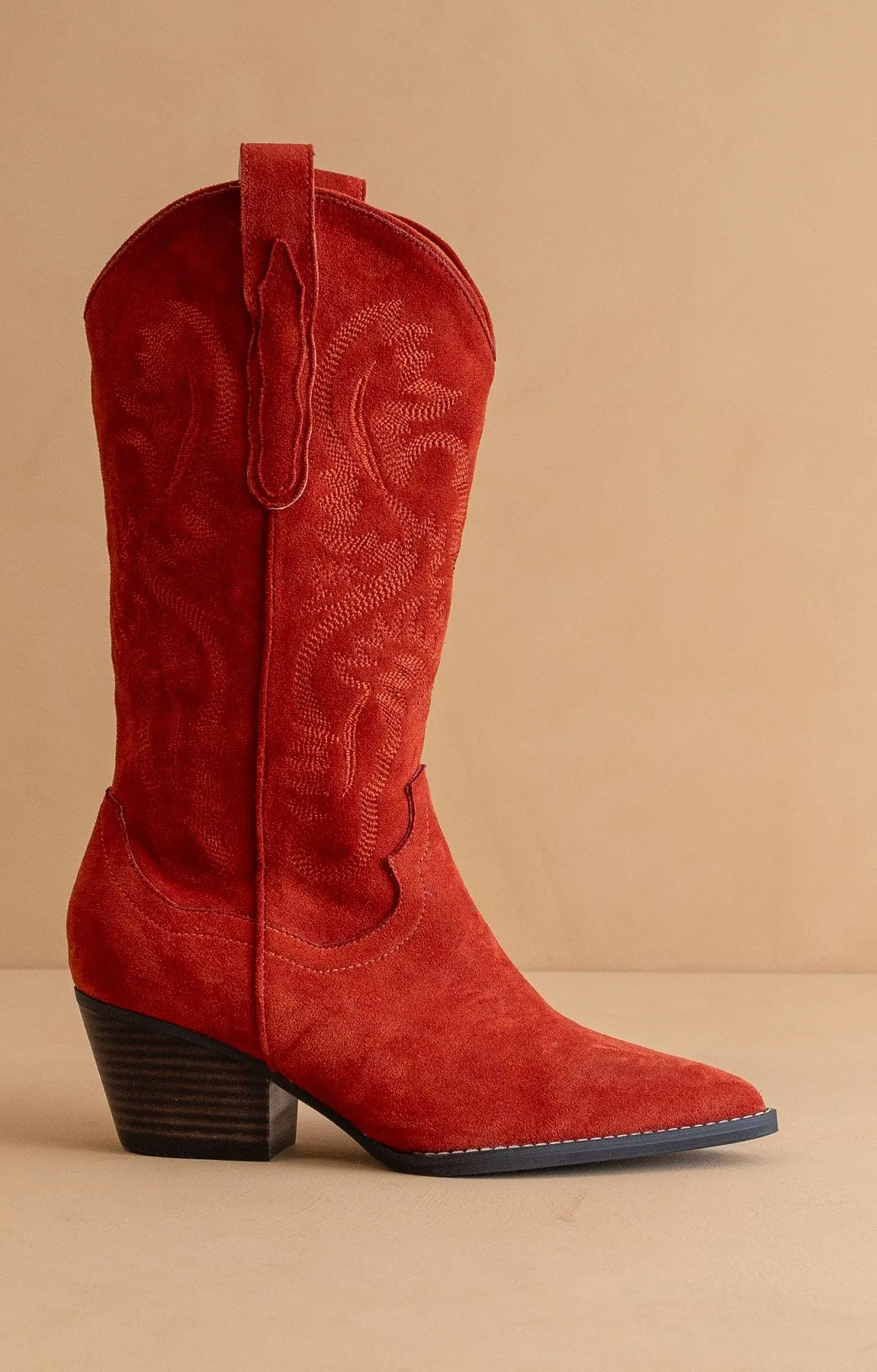 Amaya Cowgirl Boot, Red sold by Madison Boutique product image thumbnail 2