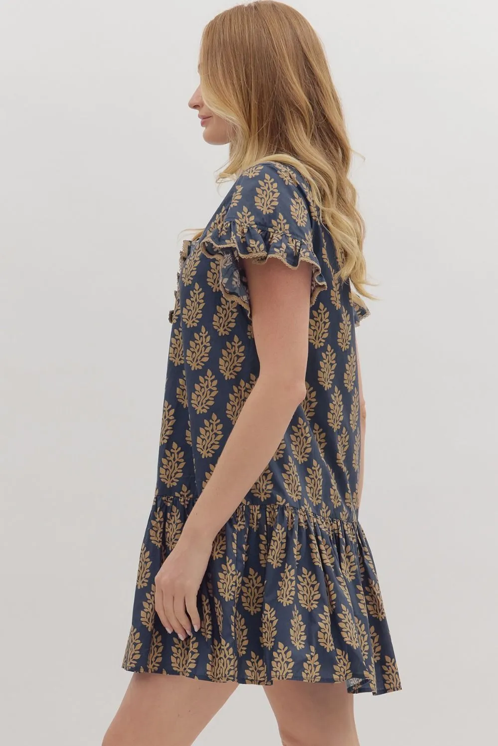 Essex Botanical Print Dress sold by Madison Boutique product image thumbnail 4