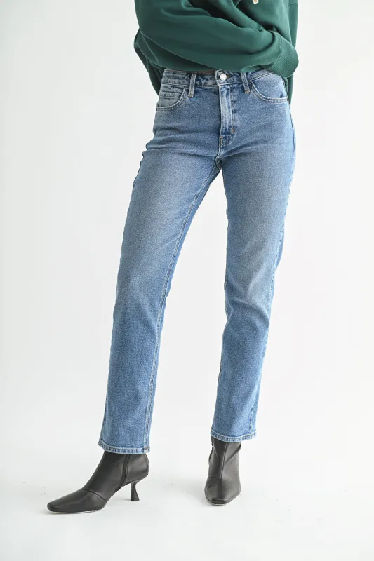 Pencil Jean, Medium Denim sold by Madison Boutique