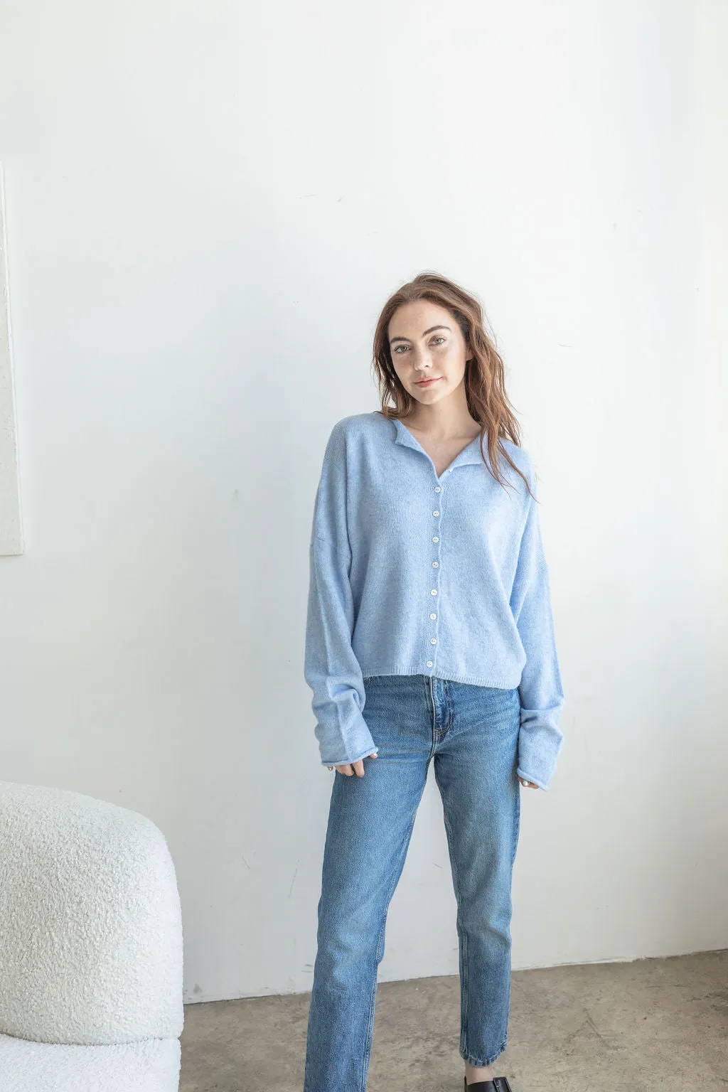 Central Park Cardigan, Sky Blue sold by Madison Boutique product image thumbnail 5