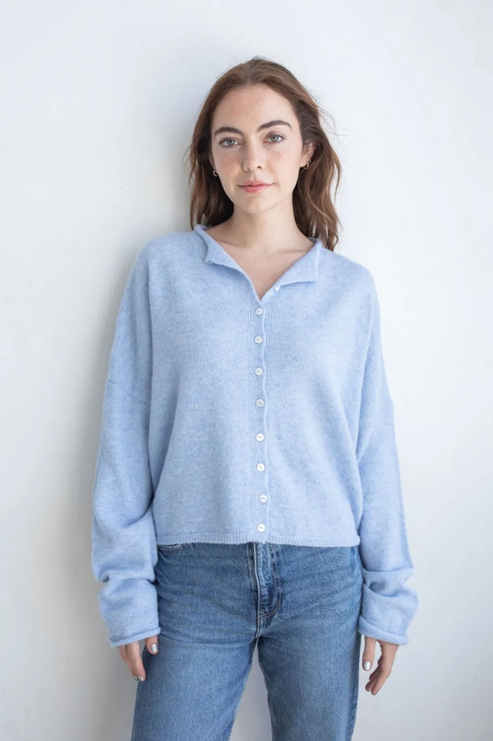 Central Park Cardigan, Sky Blue sold by Madison Boutique