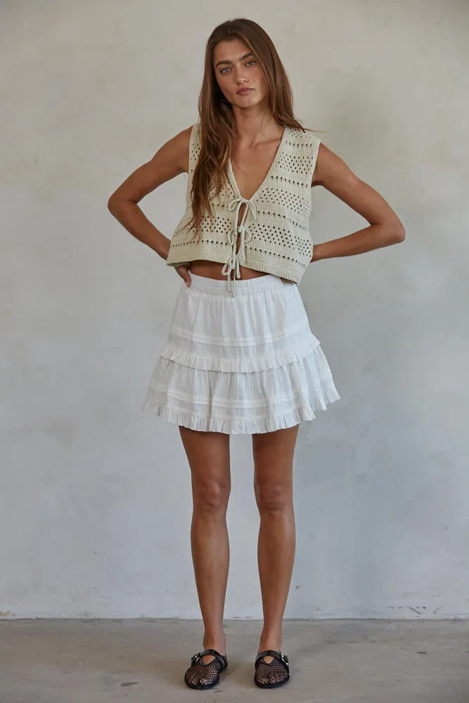 Nella Tiered Skort sold by Madison Boutique product image thumbnail 3