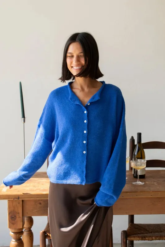 Central Park Cardigan, Royal Blue sold by Madison Boutique