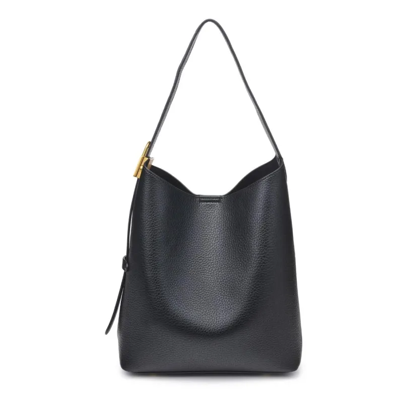 Mattie Hobo Bag, Black sold by Madison Boutique