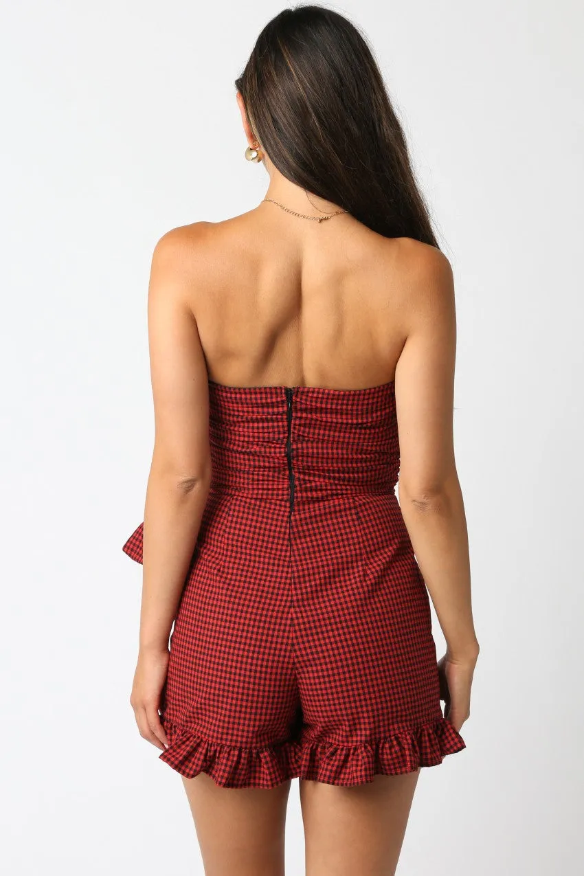 Regina Wrap Front Romper sold by Madison Boutique product image thumbnail 3