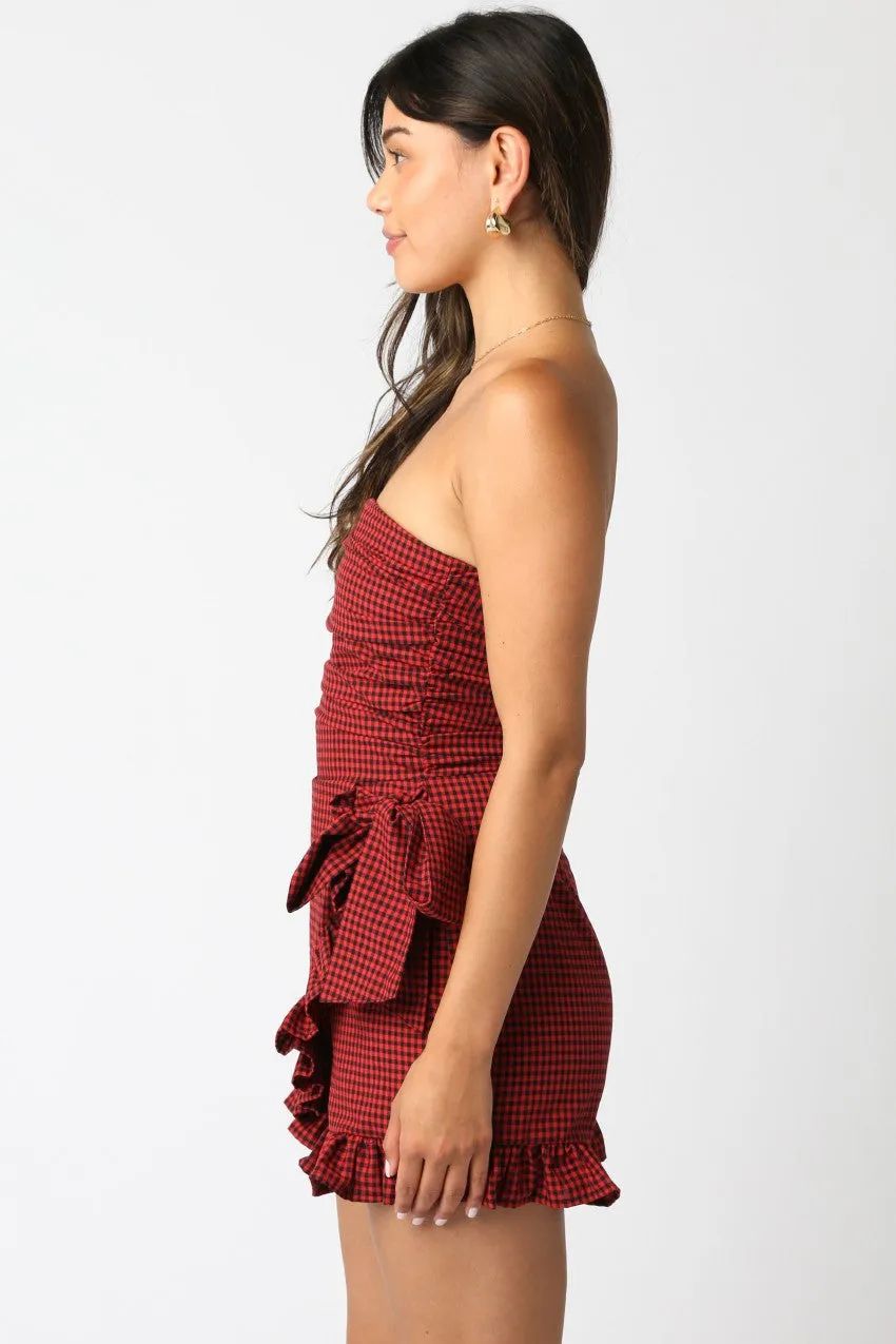 Regina Wrap Front Romper sold by Madison Boutique product image thumbnail 4