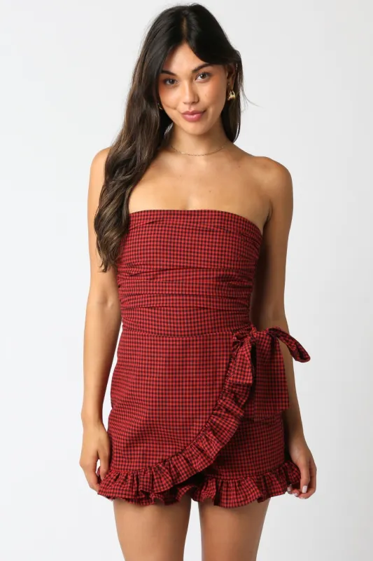 Regina Wrap Front Romper sold by Madison Boutique