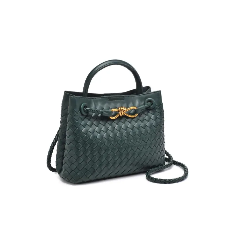 Blakely Woven Crossbody, Dark Green sold by Madison Boutique