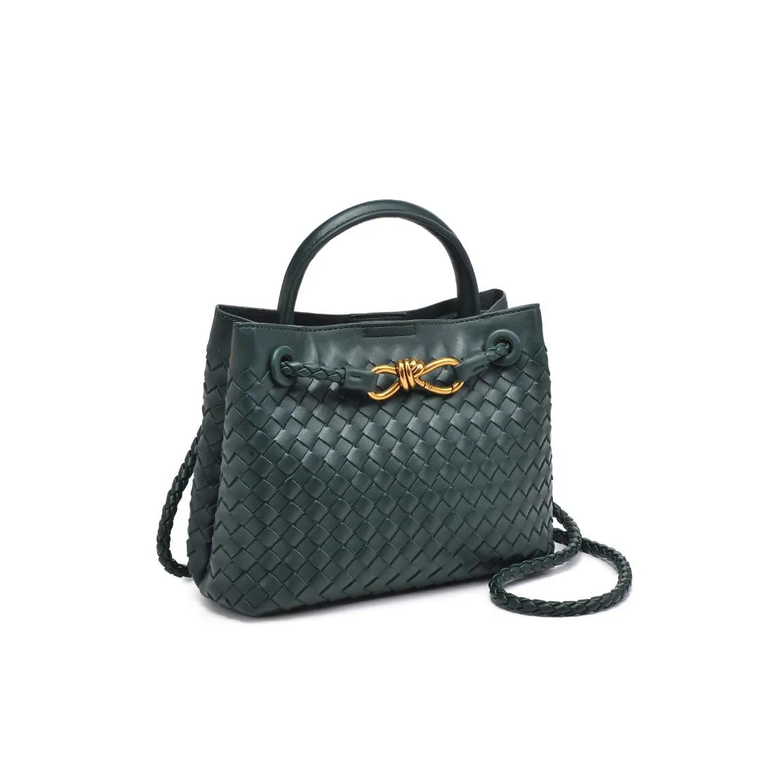 Blakely Woven Crossbody, Dark Green sold by Madison Boutique
