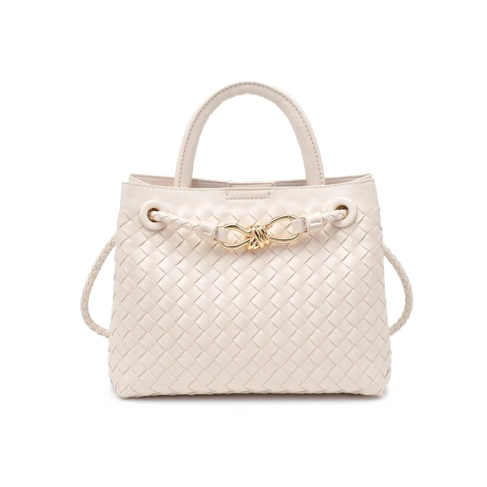 Blakely Woven Crossbody, Ivory sold by Madison Boutique